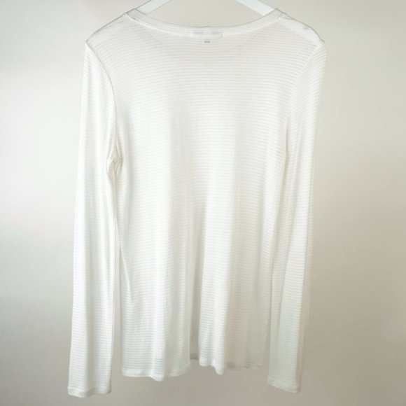 Red Haute White Burnout-Stripe Top - Picture 3 of 5